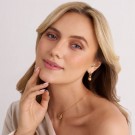 Sif Jakobs - Julia øreringer i forgylt sølv med hjertecharms og cz thumbnail