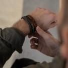 Son of Noa - Armbånd i brunt kalveskinn thumbnail