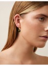 Julie Sandlau - Ofelia ørepynt i forgylt sølv med grønn krystall og cz thumbnail