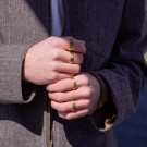 Son of Noa - Ring i forgylt hamret stål thumbnail