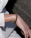 Astrid og Agnes - Adelia armbånd i stål og brunt lær thumbnail