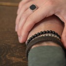 Son of Noa - Kulearmbånd med sort onyx thumbnail