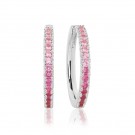Sif Jakobs - Ellera Grande øreringer i sølv med rosa cz thumbnail
