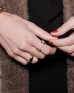 Astrid og Agnes - Lucy wide ring i forgylt stål med cz thumbnail