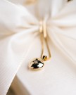 MG Basic - Anheng i gult gull, hjerte med diamant thumbnail