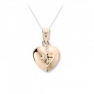 MG Basic - Anheng i gult gull, hjerte med diamant thumbnail
