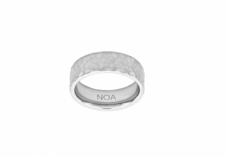 Son of Noa - Ring i stål med hamret overflate