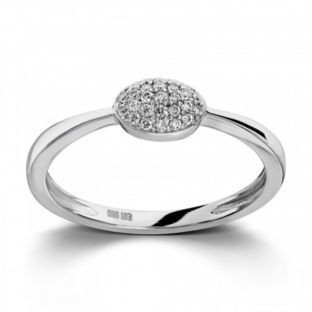 MG Diamonds - Ring, hvitt gull med diamanter