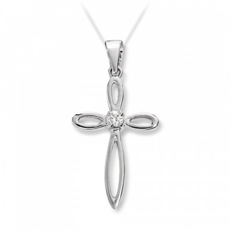 MG Diamonds - Anheng, hvitt gull